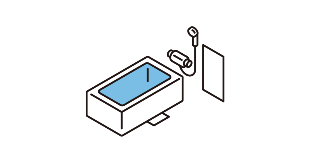 入居直後に水廻り備品を100均用品で取り替えておいた