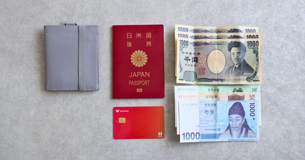 旅行用財布の中身